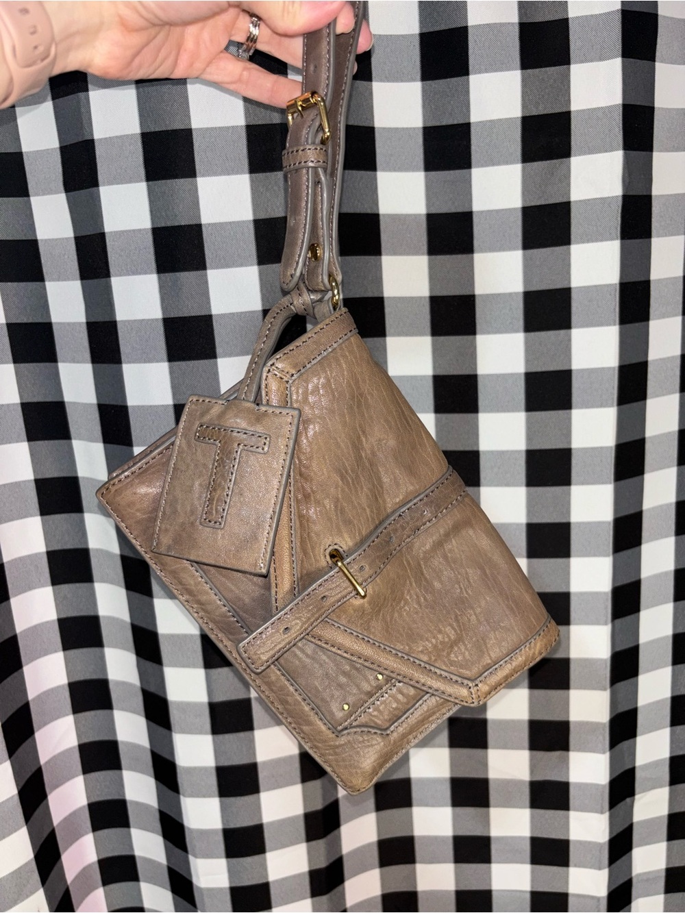 Tory Burch 797 Leather Envelope Clutch